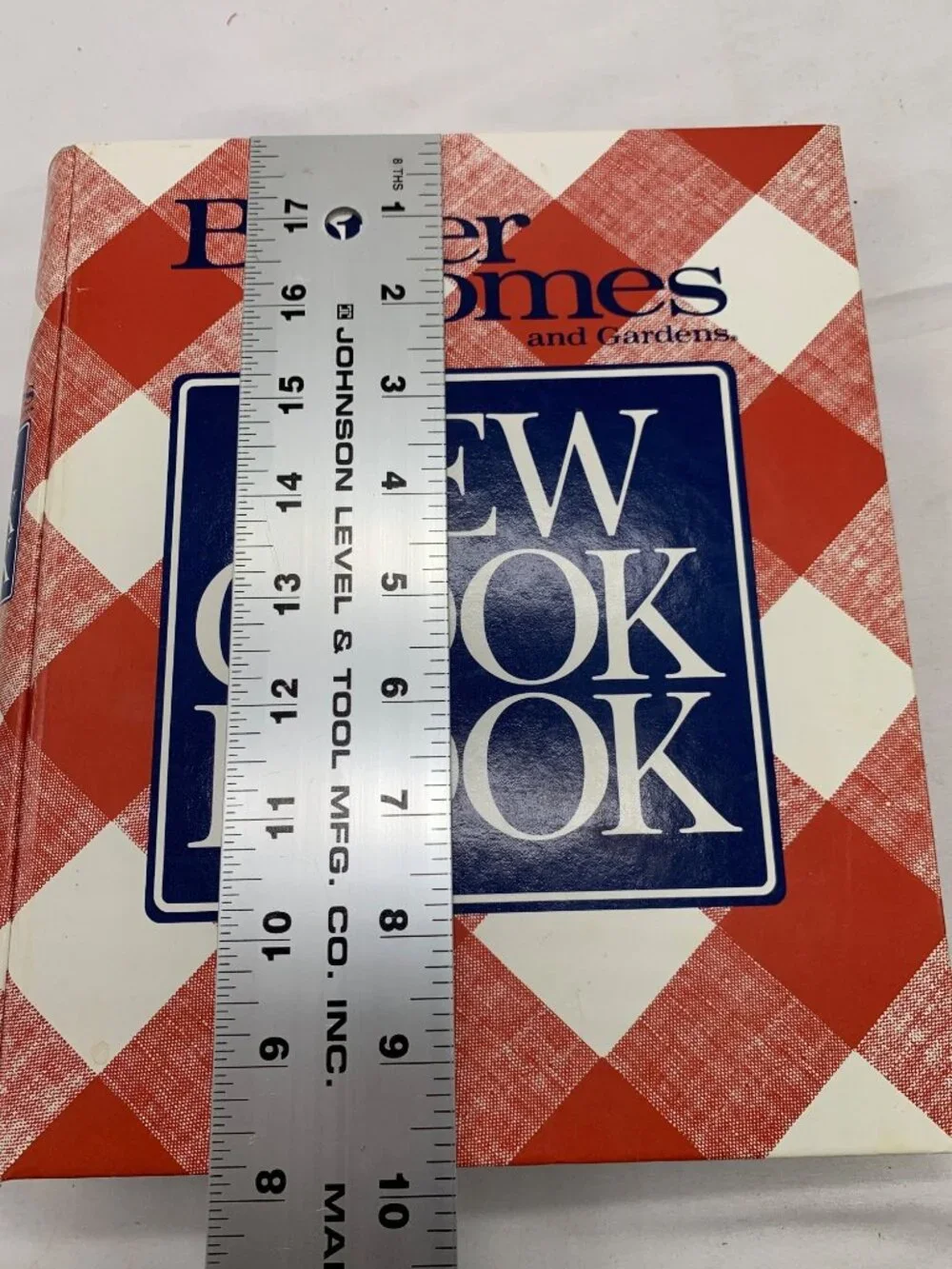 1989 Better Homes And Gardens New Cookbook 10th Edition Ring-Bound Red Plaid